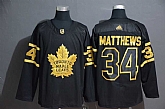 Maple Leafs 34 Auston Matthews Black Gold Adidas Jersey,baseball caps,new era cap wholesale,wholesale hats